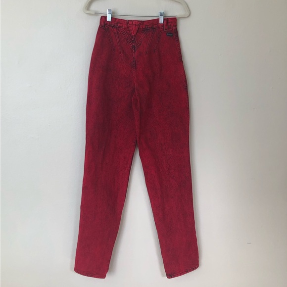 Vintage 1980’s Wrangler Acid Washed Western Jeans - Picture 4 of 10